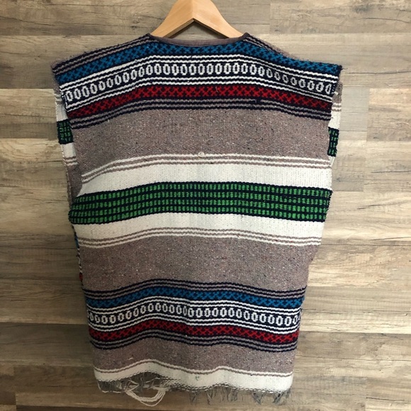 Handmade Boho Cotton Wool Blend Unisex Vest - Picture 5 of 7